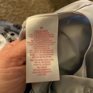 Three month old baby girl, Christmas dress black and gray adorable